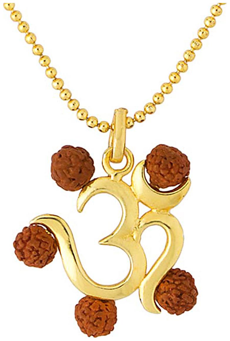 

Voylla OM Enclosed With Rudraksha Pendant