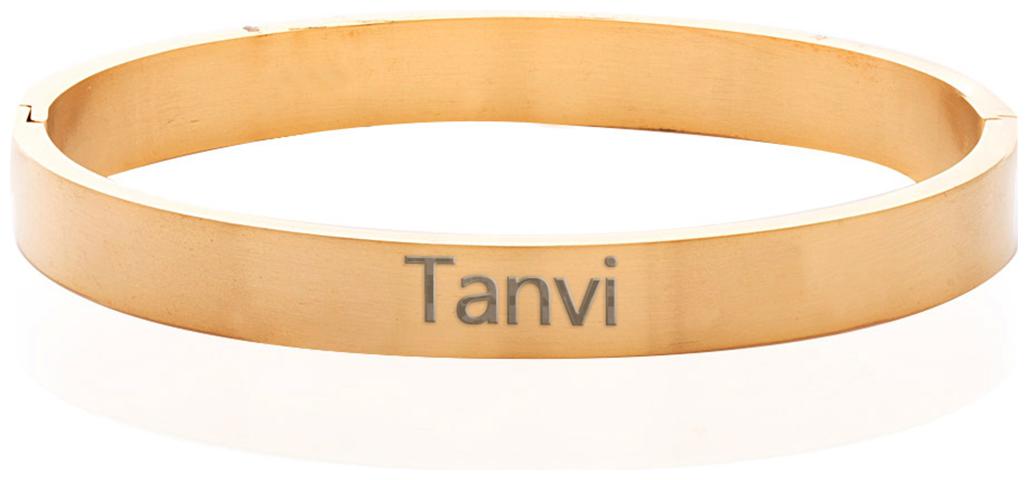 

Voylla Oval Stainless Steel Tanvi Name Bracelet For Women