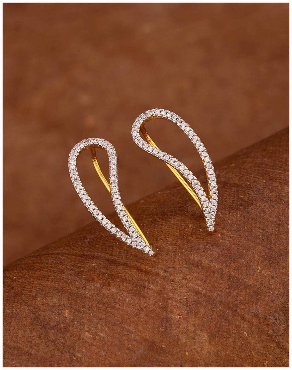

Voylla Paisley Motif Long Earrings