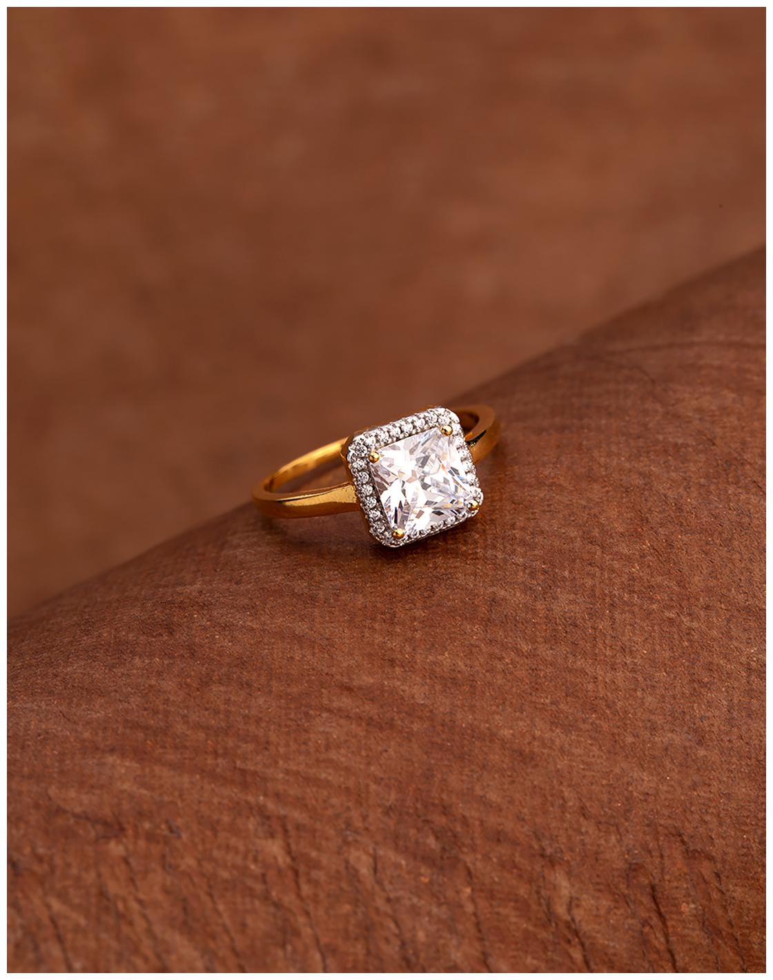 

Voylla Princess Cut CZ Gem Ring