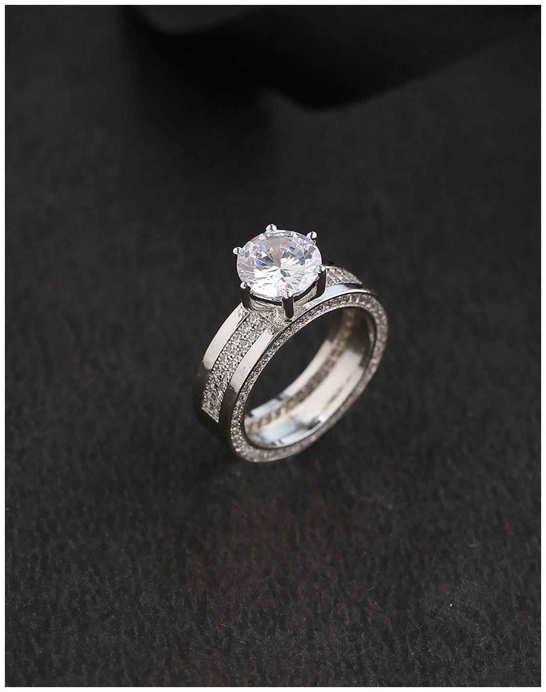 

Voylla Princess Cut CZ Gemstone Ring