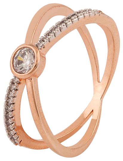 

Voylla Gems Embellished Rosegold Brass Ring