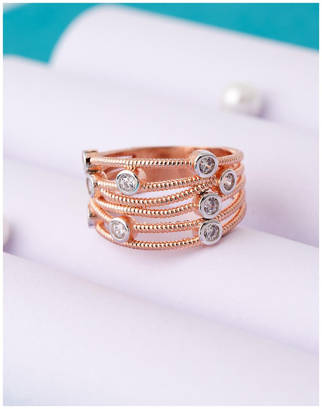

Voylla Rose Gold Plated Band Ring