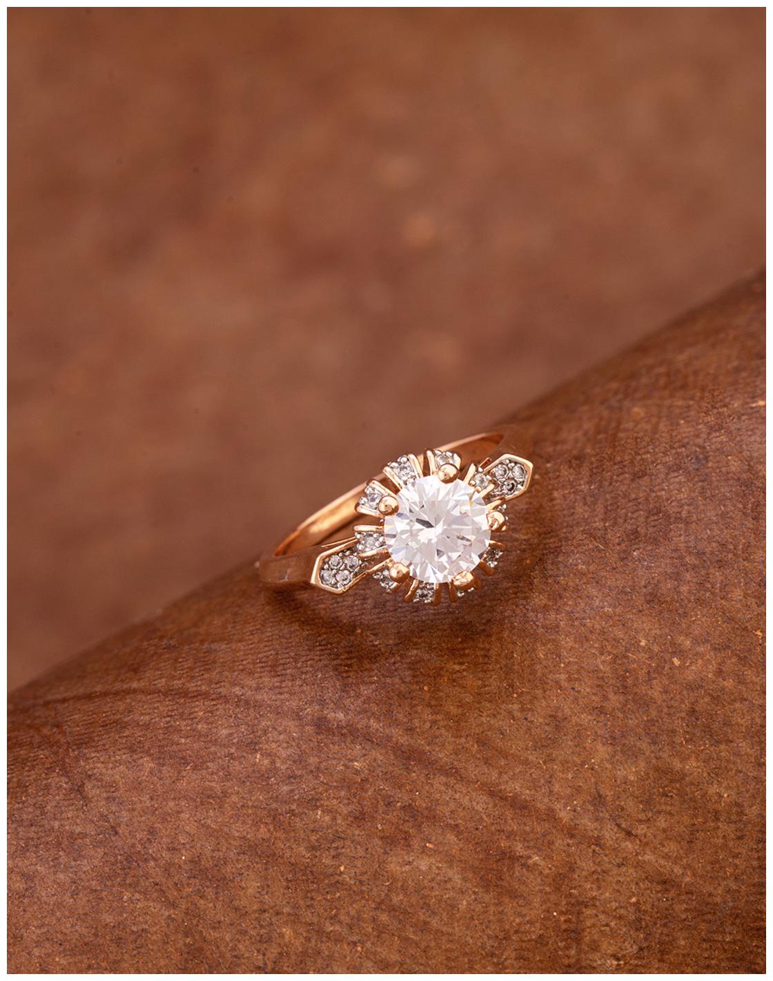 

Voylla Rose Gold Plated Casual Ring