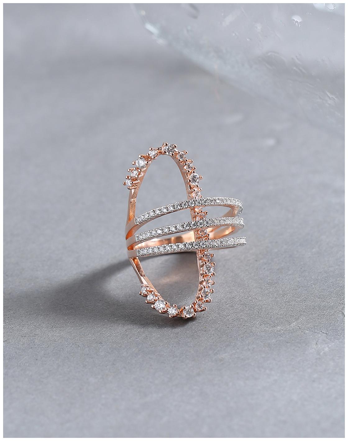 

Voylla Rose Gold Plated Designer Inspired Ring