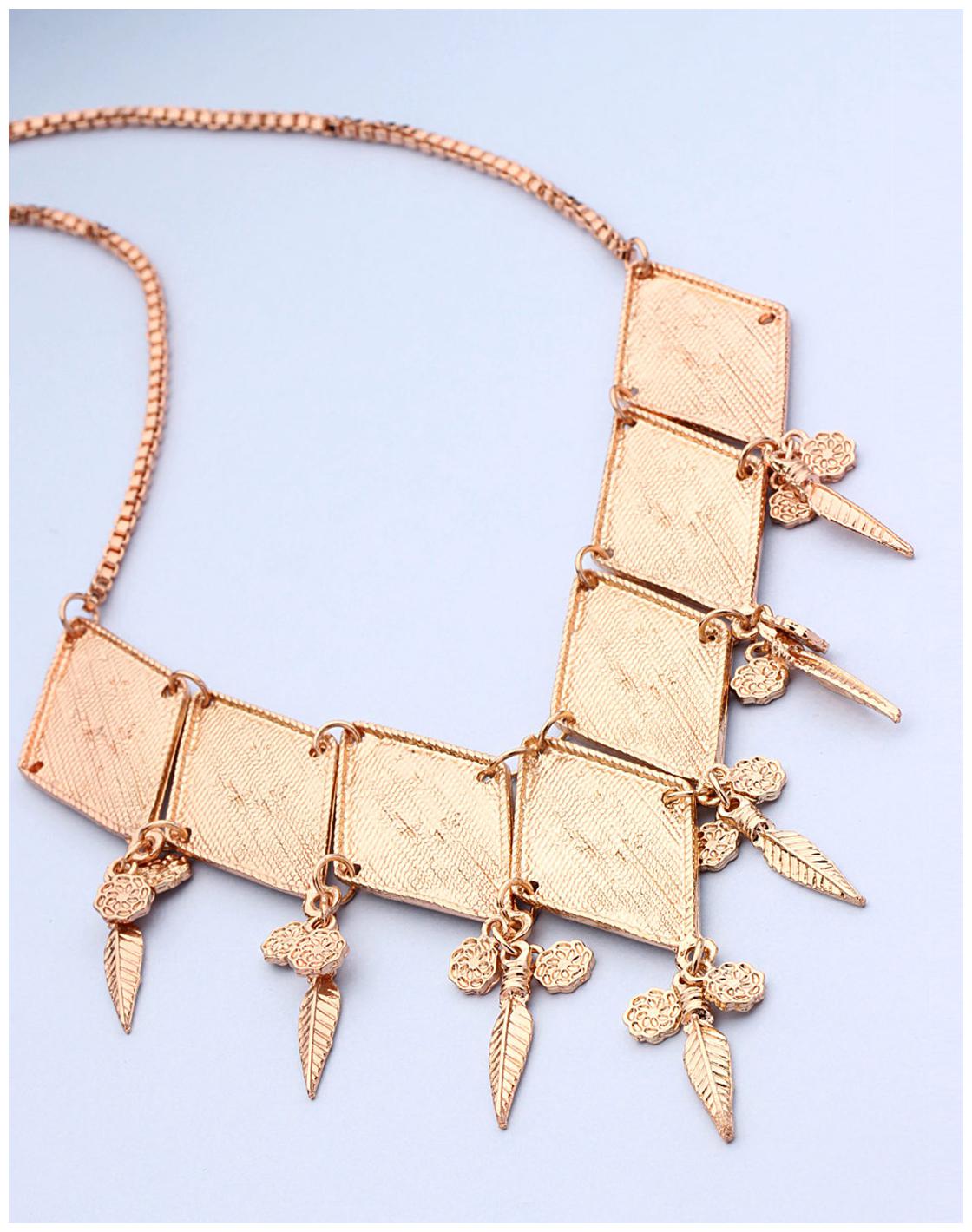 

Voylla Rose Gold Chain Dangling Ravishing Chain