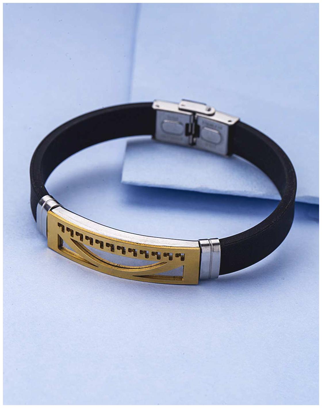 

Voylla Royal Bands Two Tone Plated Steel Bracelet