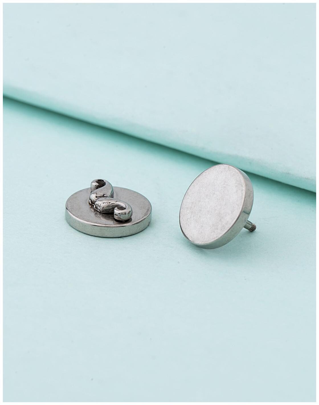 

Voylla Royal Stud Moustache Barbell Earring