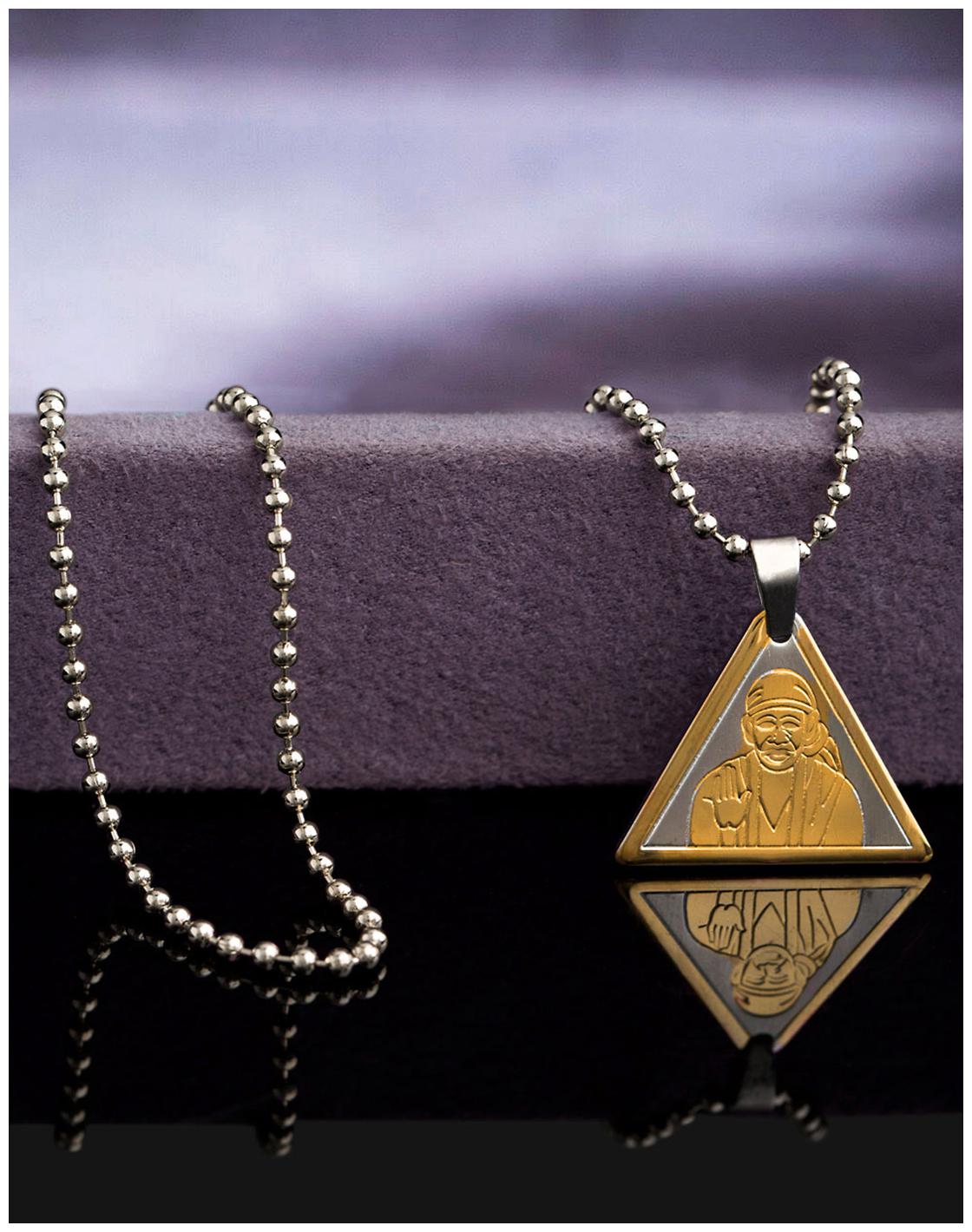 

Voylla Sai Baba Dual Tone Pendant from Faith and Trust