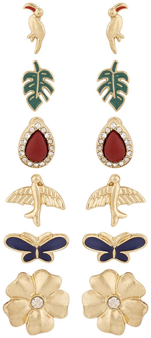 

Voylla Set of Six Spring Garden Studs For Women