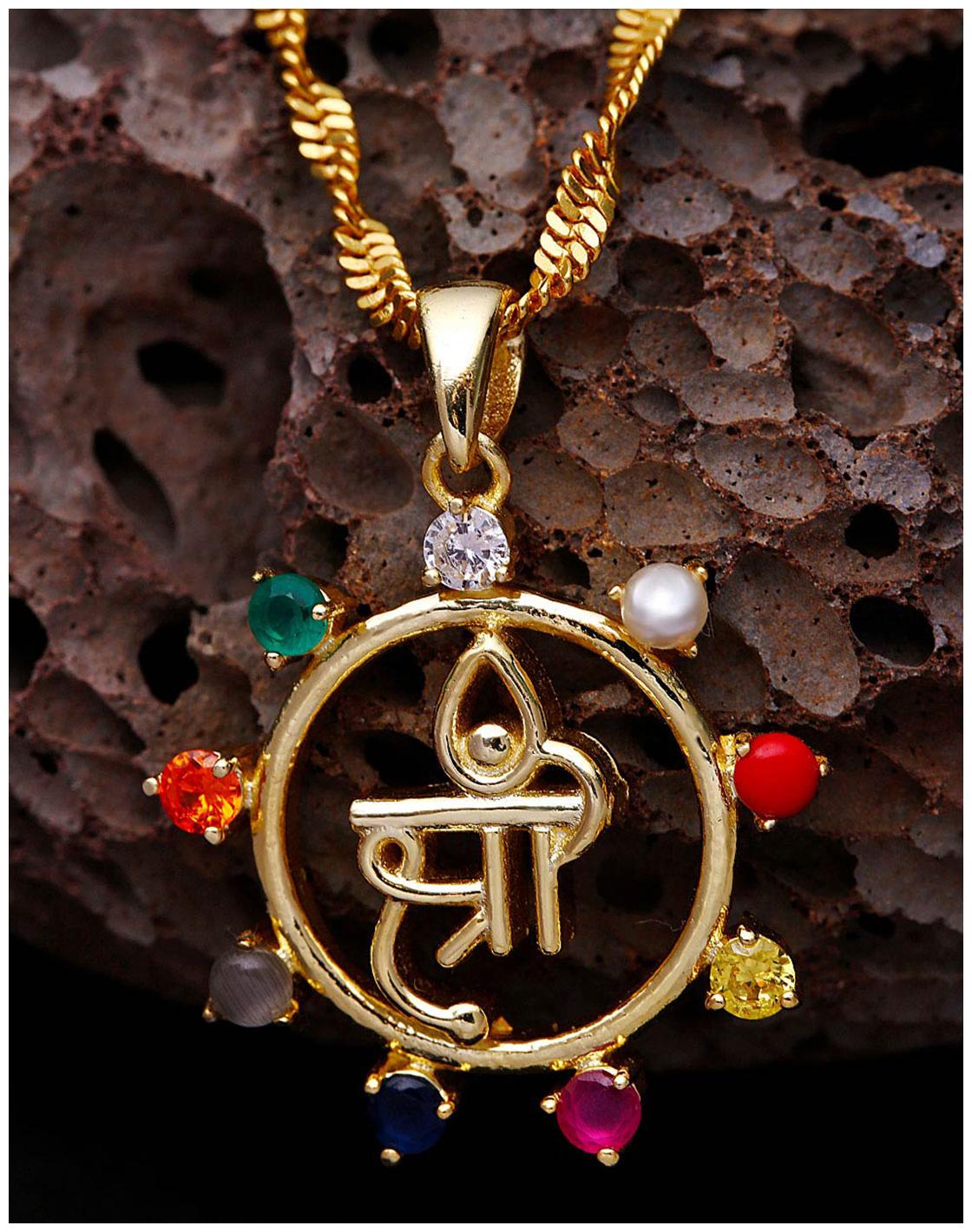 

Voylla Shri Navratan Pendant
