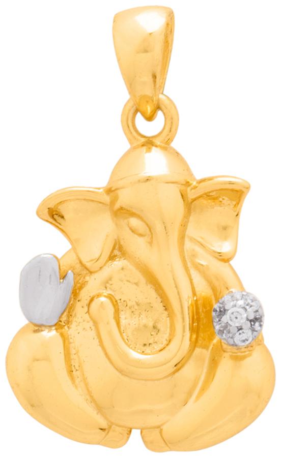 

Voylla Spiritual Saga Vinayak Pendant with Dual Tone