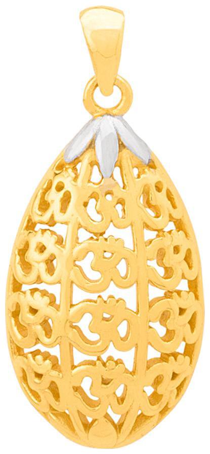 

Voylla Spiritual Saga Tear-Drop OM Pattern Pendant