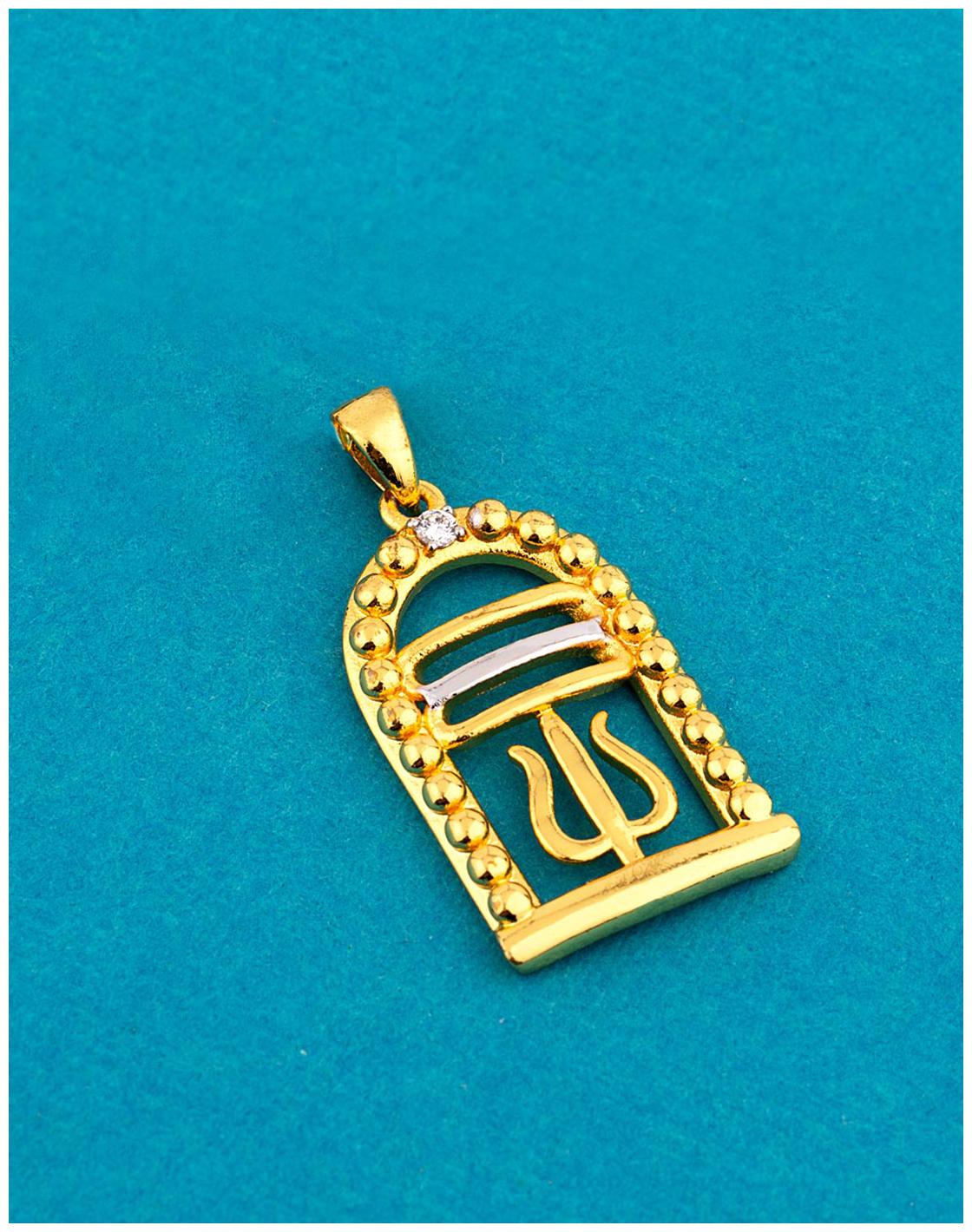 

Voylla Spiritual Saga Shivling Trishul Tilak Pendant