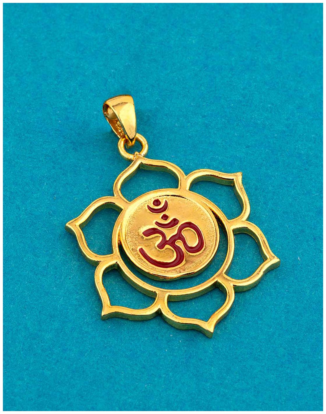 

Voylla Spiritual Saga Floral OM Pendant