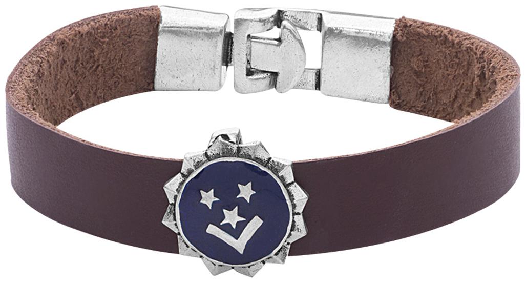 

Voylla Squad Oxidized Silver Plated Stylish Bracelet