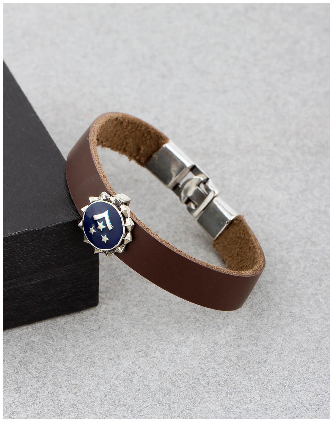 

Voylla Squad Oxidized Silver Plated Stylish Bracelet