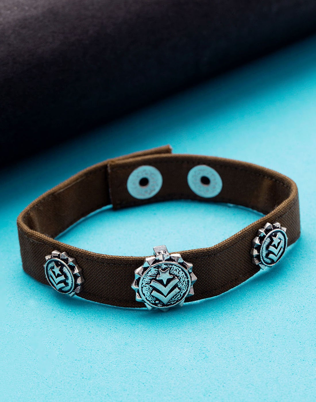

Dare by Voylla Squad Bracelet with Metallic Detailing