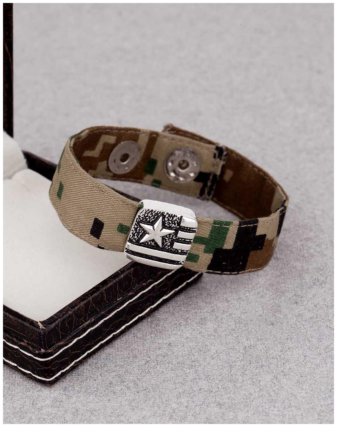 

Voylla Star Spangled Oxidized Silver Bracelet From Squad Collection