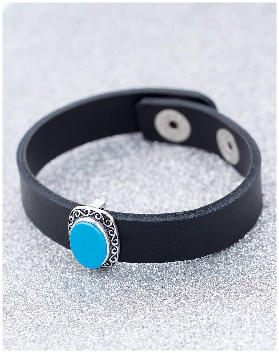 

Voylla Striking Blue Milestone Leather Bracelet