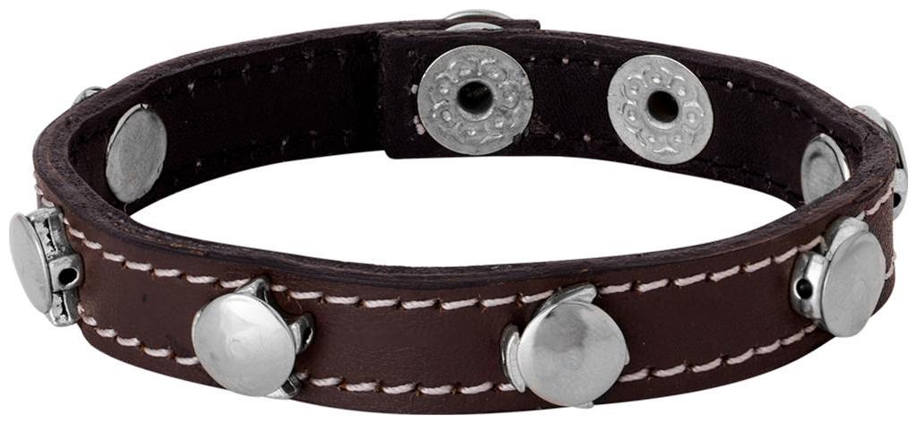 

Voylla Studded Silver Plated Bracelet for Men