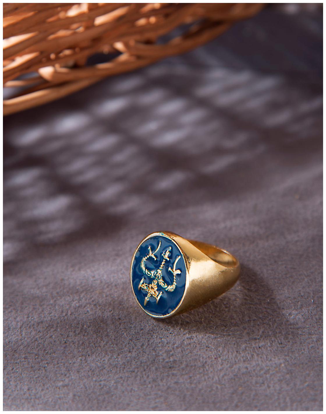 

Dare by Voylla Bold Gold Mahadev Ring