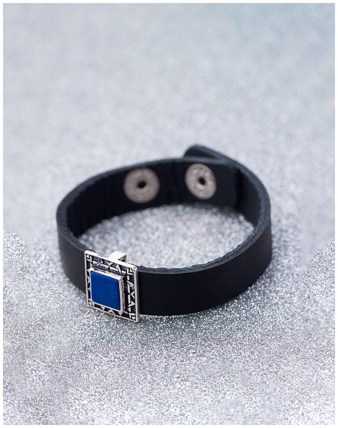 

Voylla Stylish Black Leather Milestone Bracelet