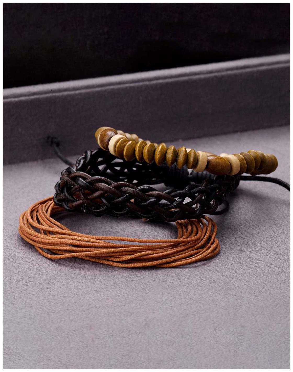 

Voylla Stylish Combo Wrap Bracelets Inspired by Cool Stacked