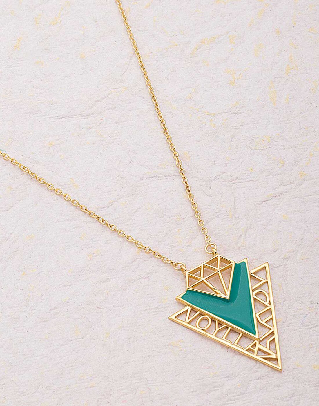 

Voylla Stylish Logo Designed Necklace