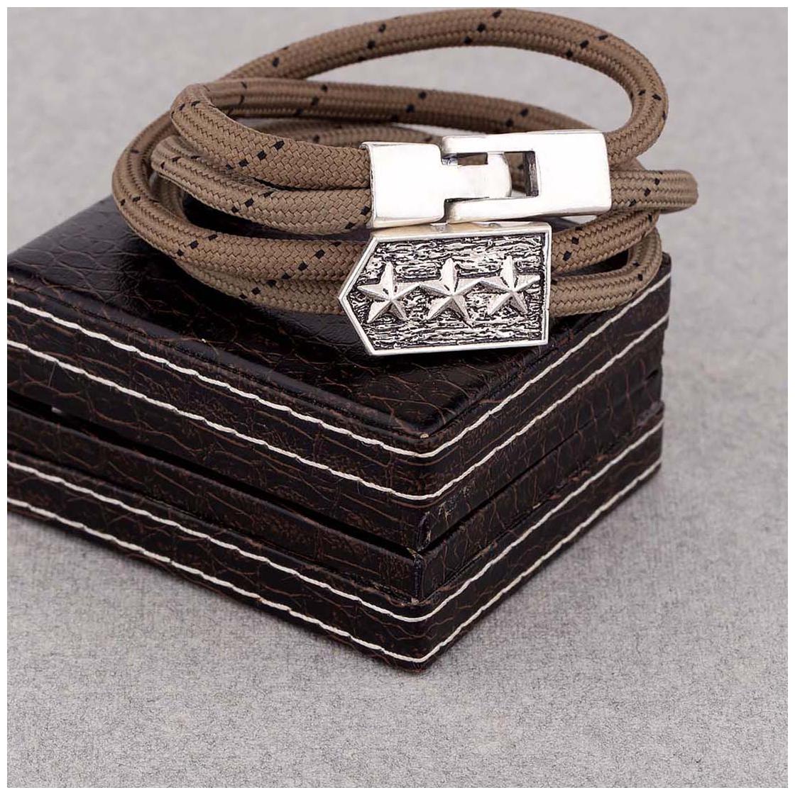 

Dare by Voylla Stylish Oxidized Silver Plated Squad Bracelet