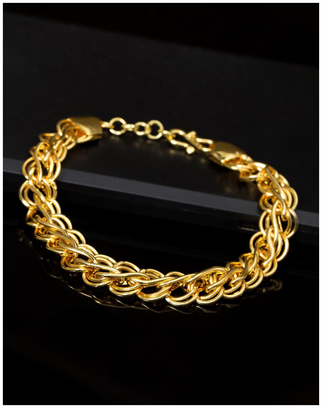 

Voylla Stylish Rope Link Bracelet with Gold Plating