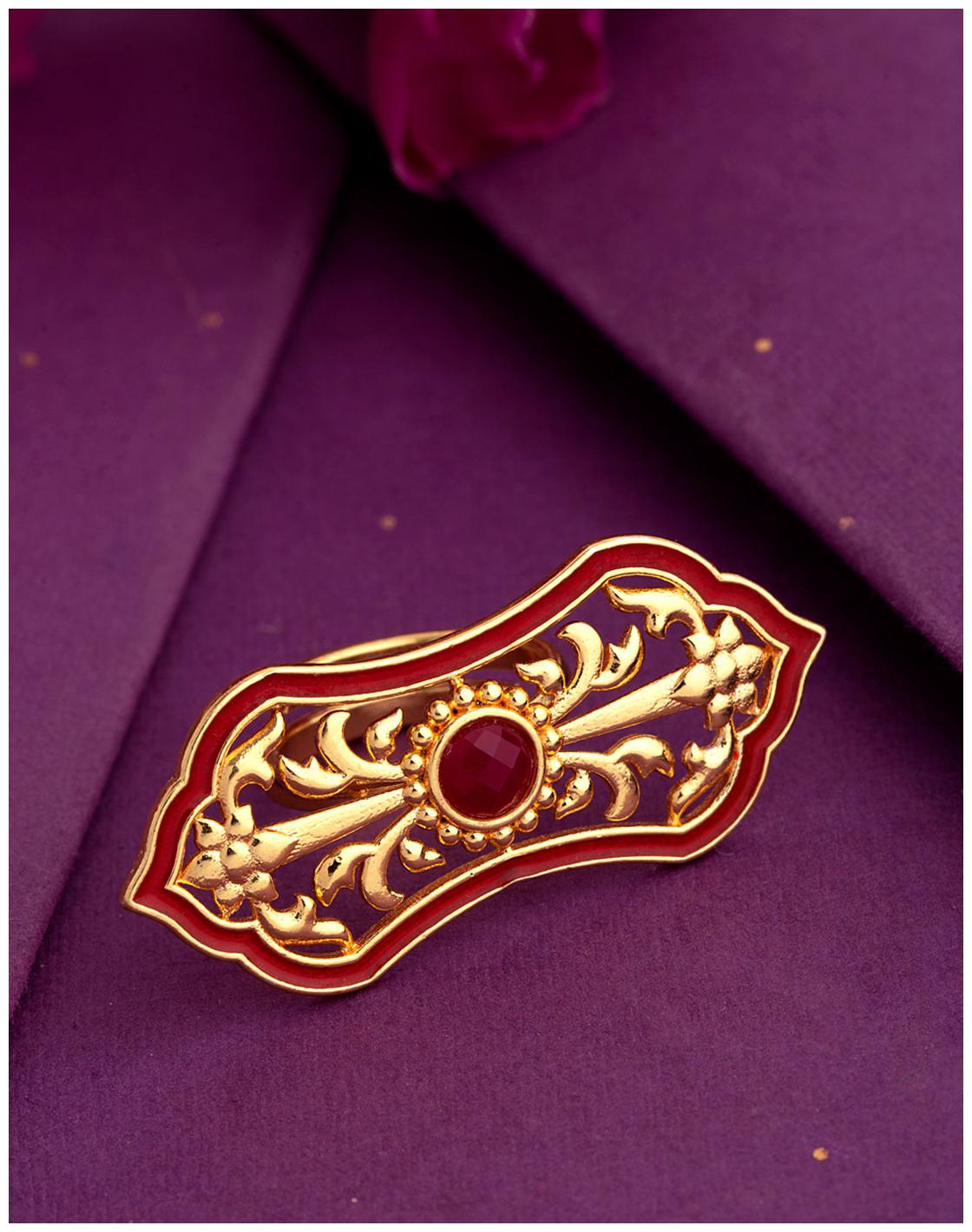 

Voylla Swarnam Filigree Design Ring