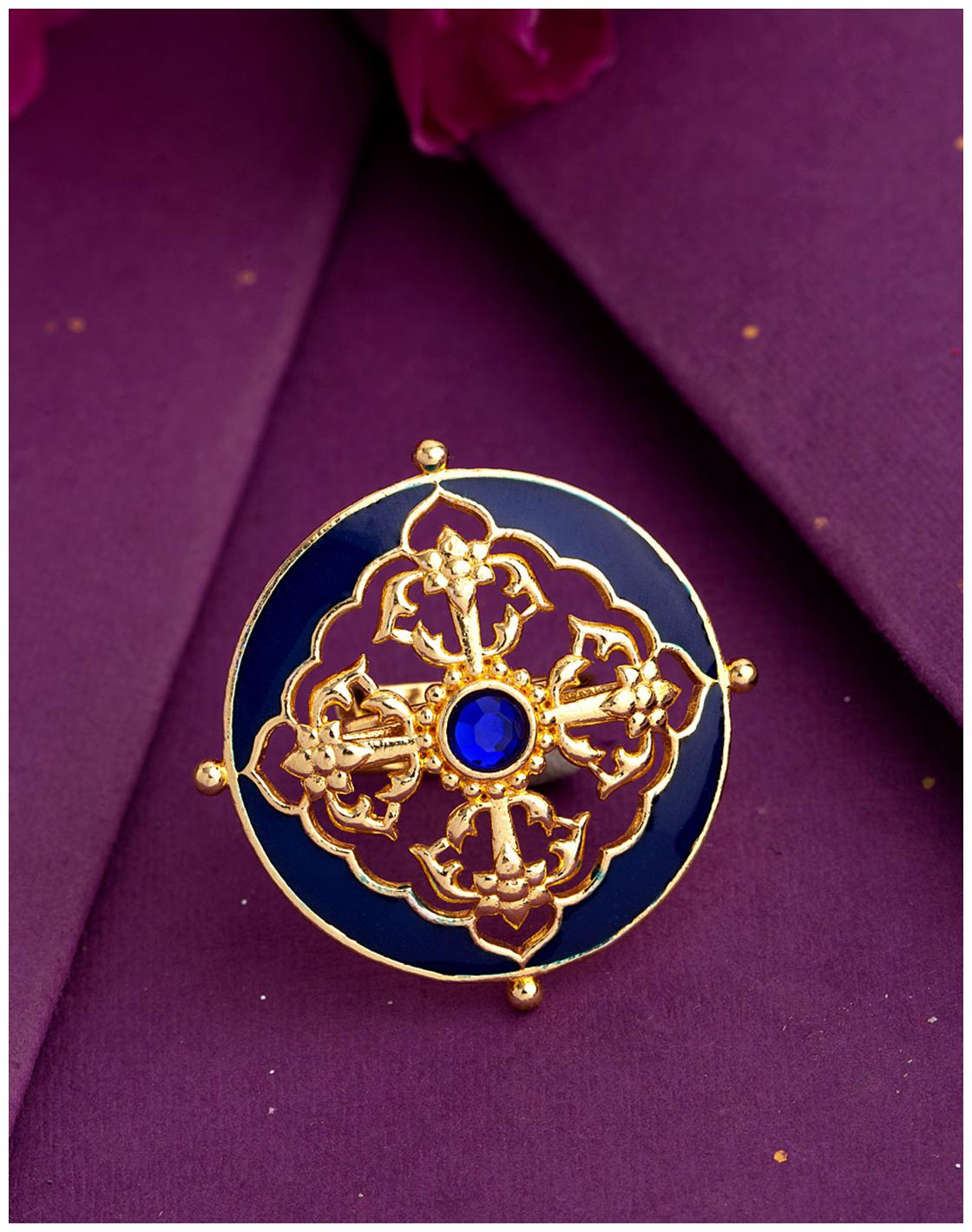 

Voylla Swarnam Rangoli Inspired Ring