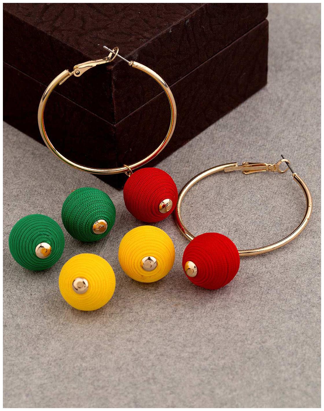 

Voylla Teens Interchangeable Mix-and-Match Earrings