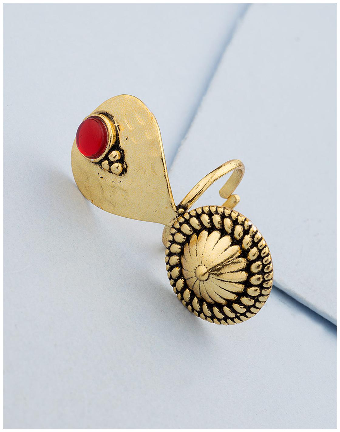 

Voylla Temple Collection Inspired Statement Ring For Women