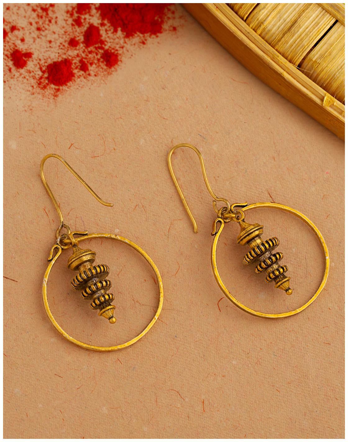 

Voylla Temple of Love Temple Motif Earrings