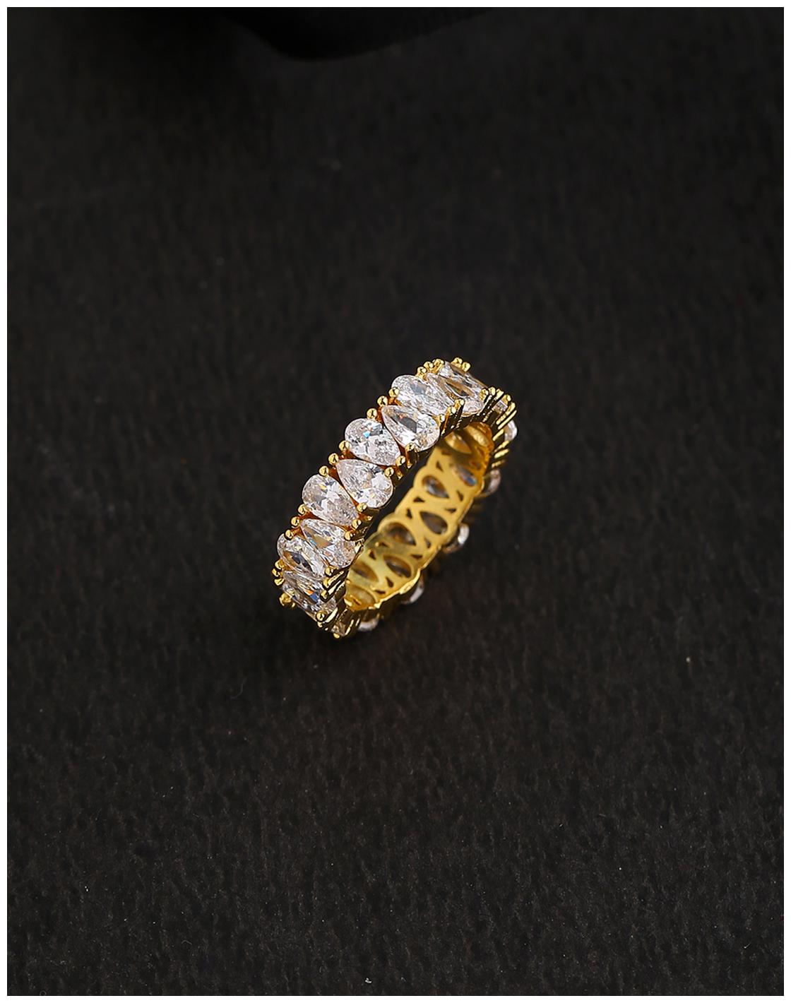 

Voylla Textured Surface Brass Ring