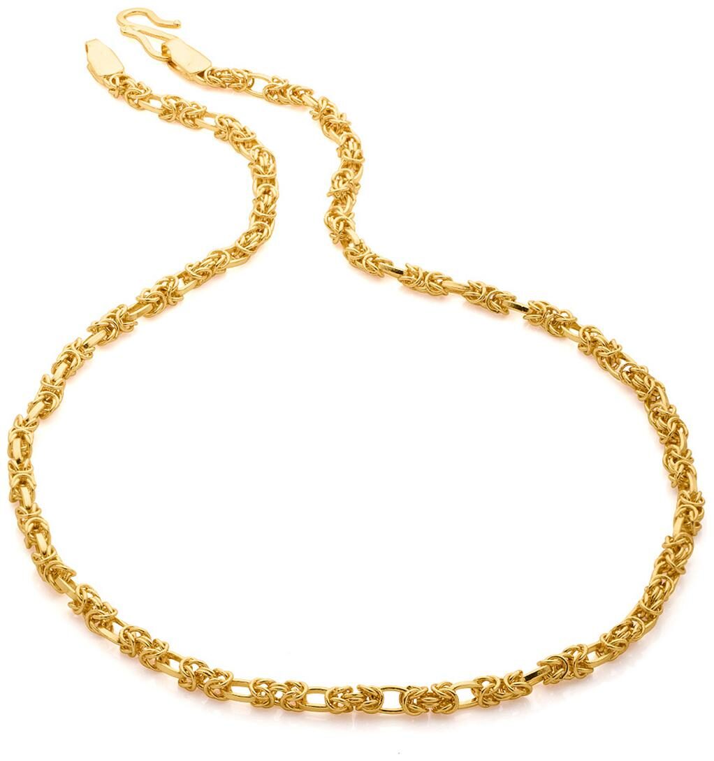 

Voylla Twisted Singapore Link Chain with Gold Plating