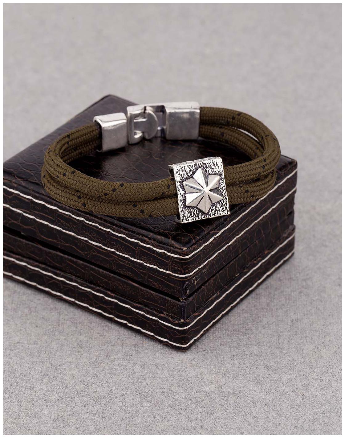 

Voylla Uniquely Designed Oxidized Silver Plated Squad Bracelet