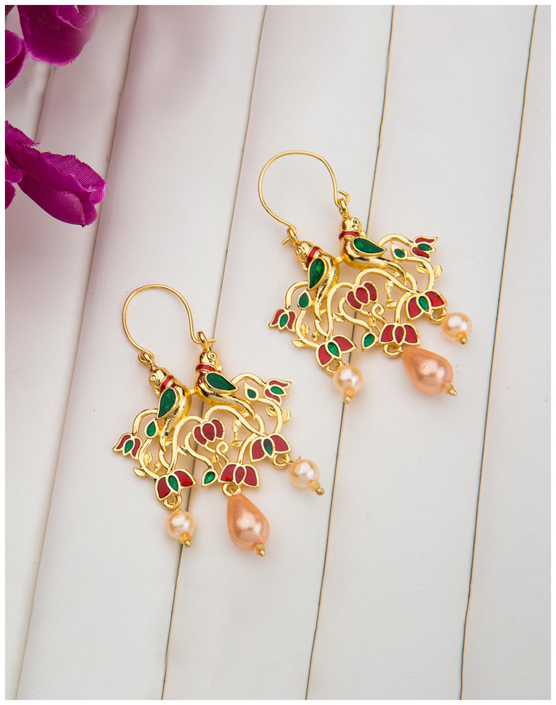 

Voylla Vyoma Pride Gold Plated Hoop Earrings