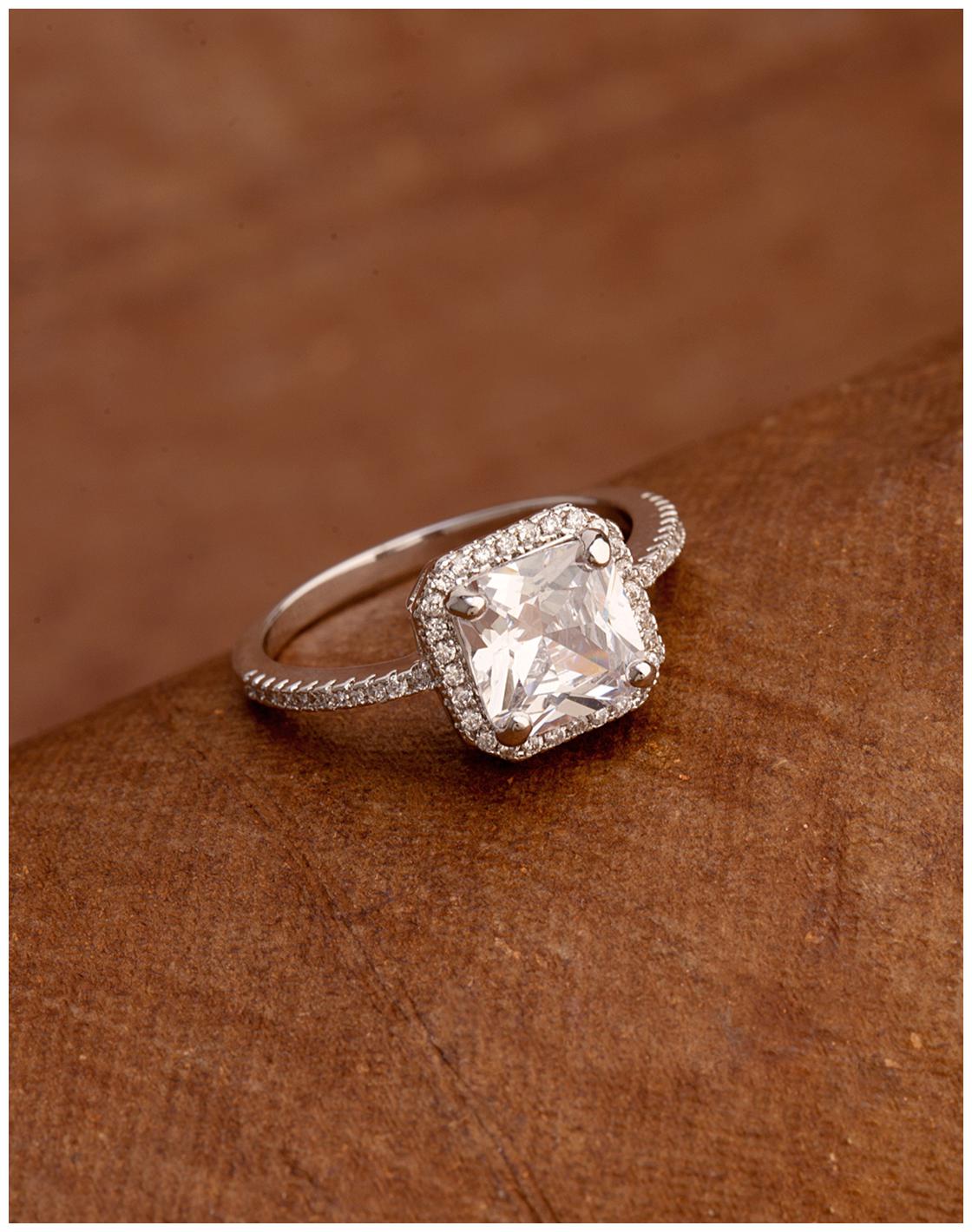 

Voylla Women s Large CZ Gem Adorned Ring