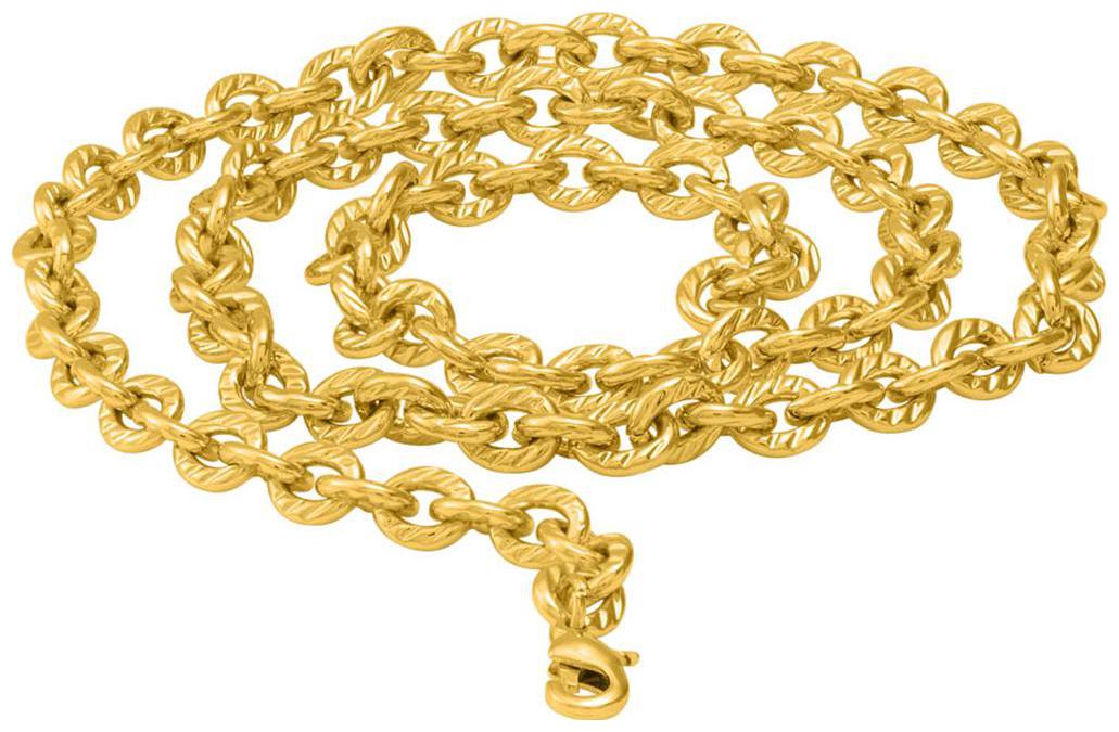 

Voylla Yellow Gold Plated Rolo Chain For Men