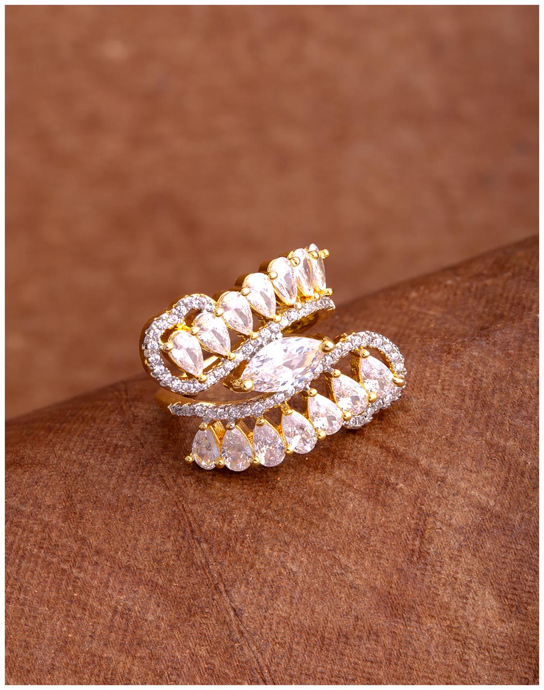 

Voylla Zircon Gems Adorned Earrings