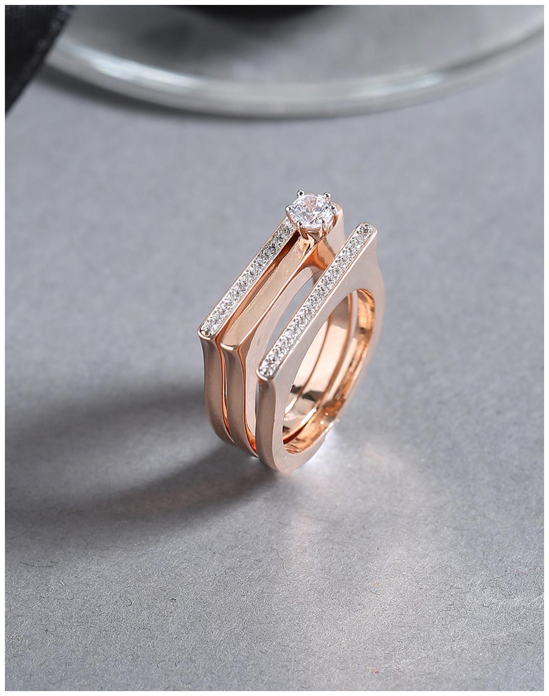 

Voylla Zircon Gemstones Adorned Designer Inspired Ring