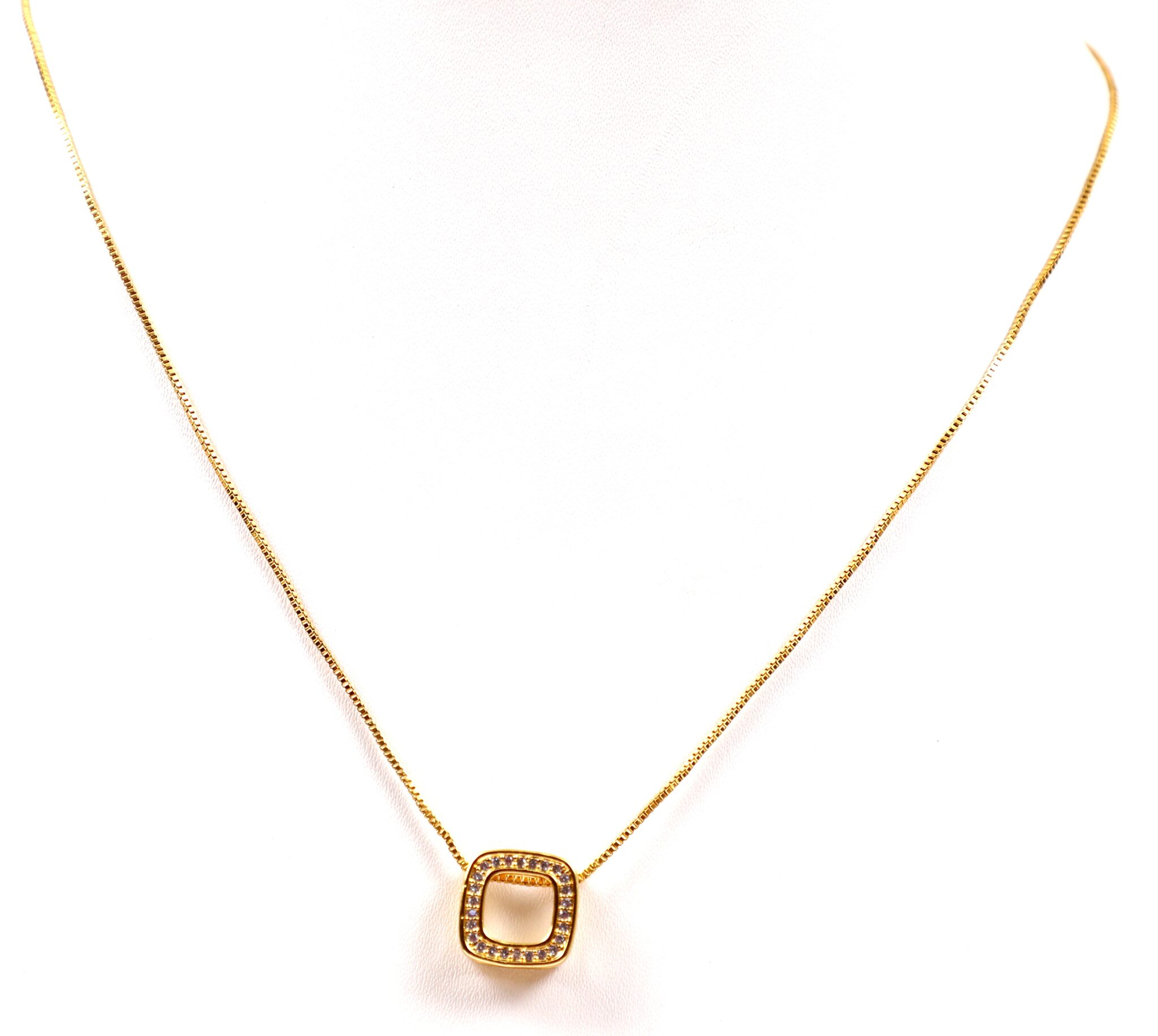 

VSASA Gold Pendant with Chain For Women