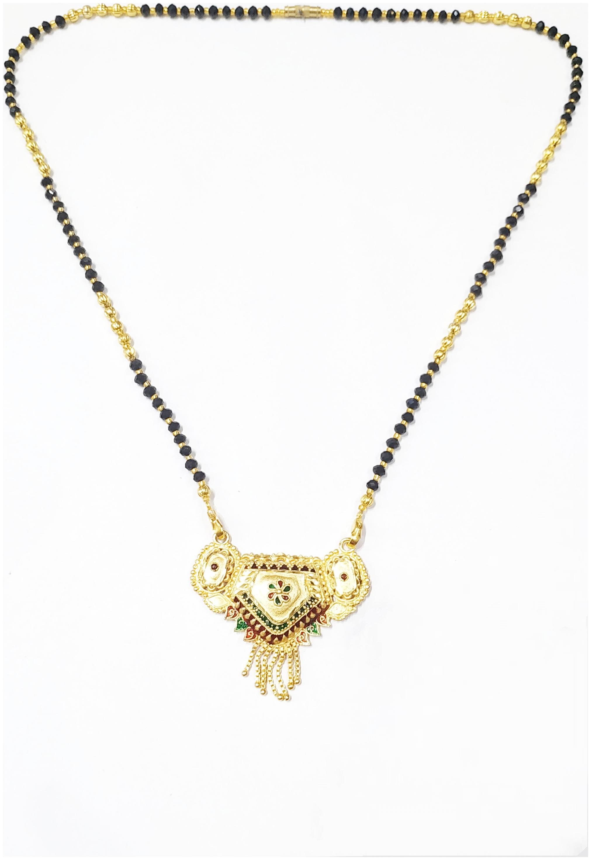 

Women s Pride Designer Gold Plated Mangalsutra Pendant with Chain for Women