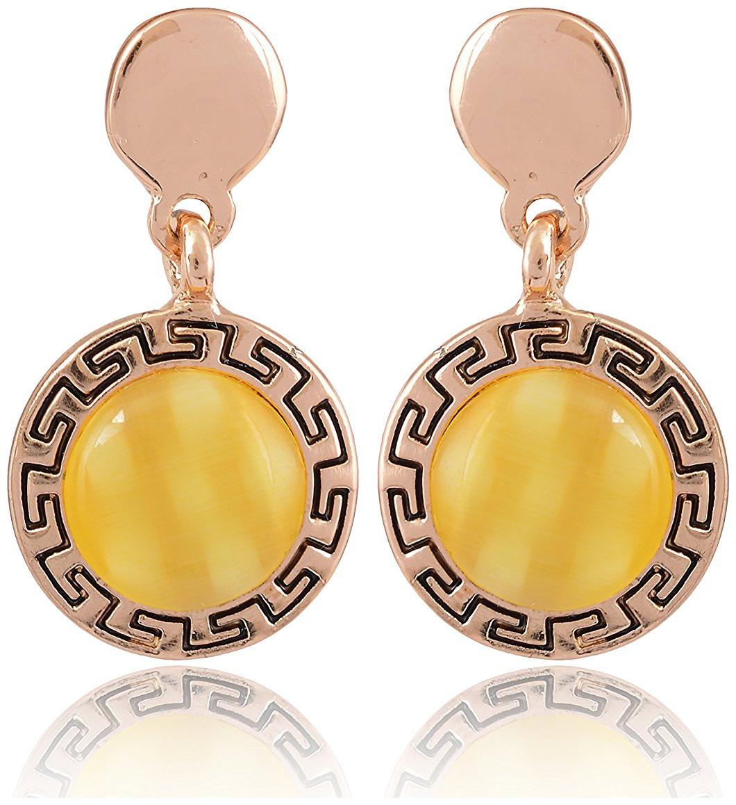 

Womens Earring Golden Metal Dangle and Drop Earrings for Women (CEARRING216) By the Roma Brothers