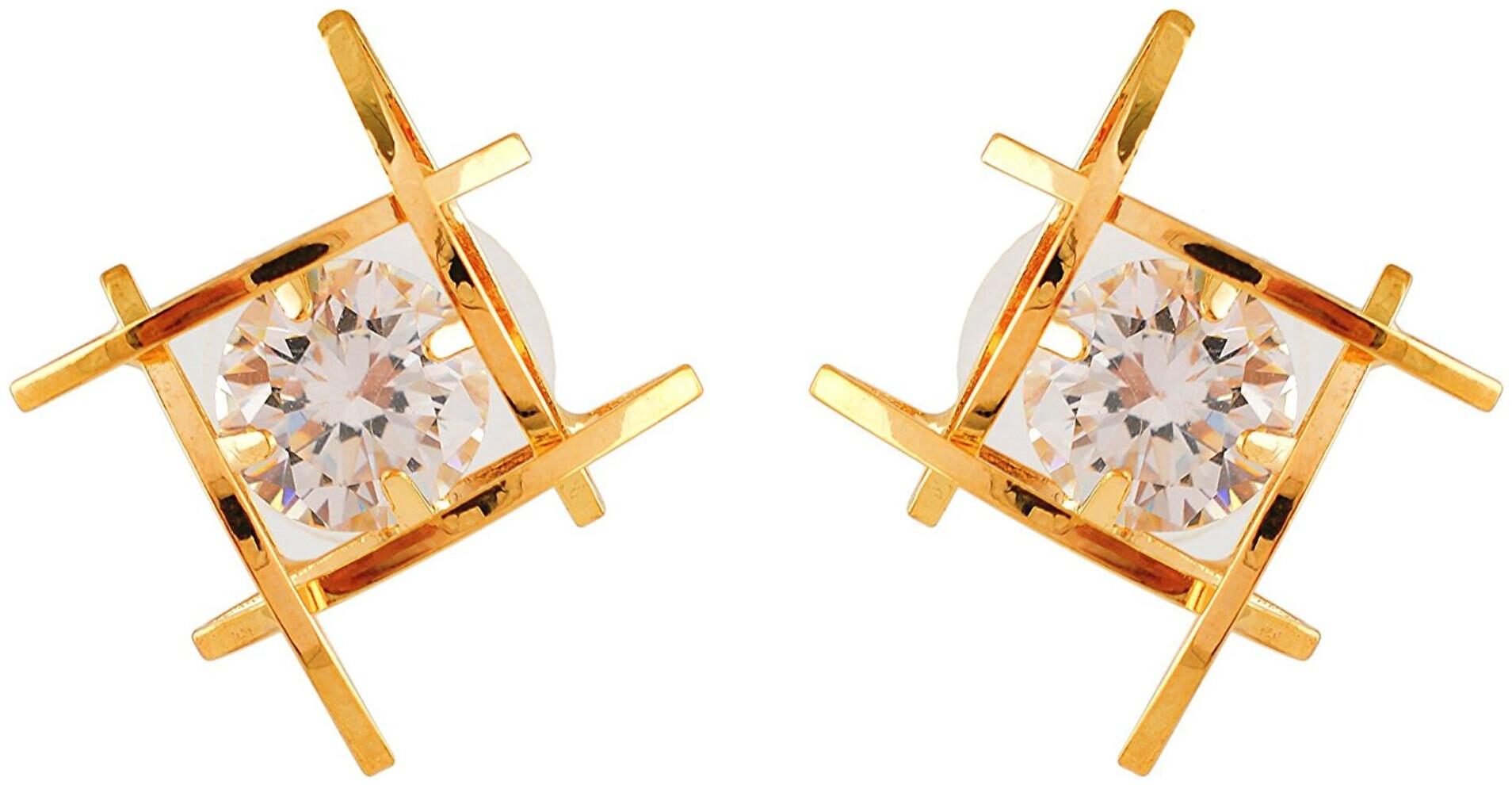 

Womens Earring Gold Metal Stud Earrings for Women (CEARRING219) By the Roma Brothers