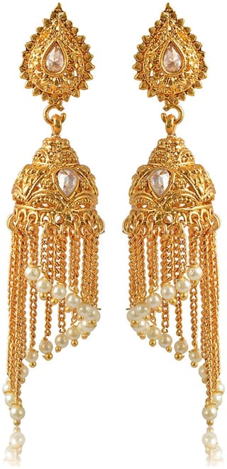 Womens Earring Gold Br Jhumki Earrings For Women E129 By The Roma Brothers Womens Earring Gold Br Jhumki Earrings For Women E129 By The Roma Brothers