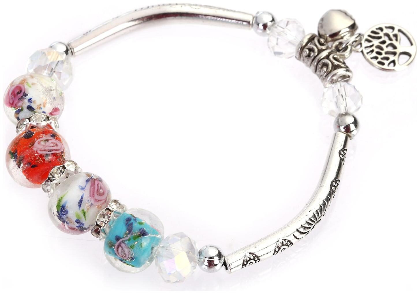 

Enso Beaded Charm Bracelet - Multicolor